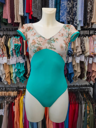 Aquamarine Dance Cap Sleeve Leotard MP151 for Women by Atelier della Danza MP