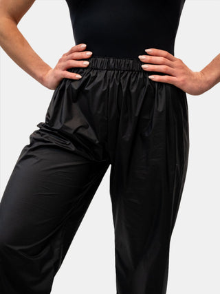 Black Warm-up Dance Trash Bag Pants MP5003 for Women and Men by Atelier della Danza MP