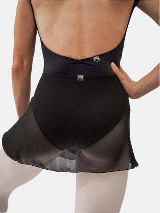 Black Wrap Short Dance Skirt MP301 for Women by Atelier della Danza MP