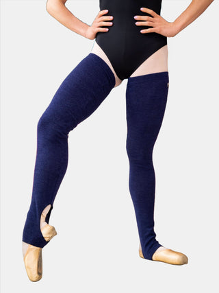 Blue Long Dance Leg Warmers MP907 for Women and Men by Atelier della Danza MP