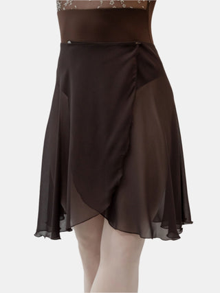Brown Wrap Long Dance Skirt MP339 for Women by Atelier della Danza MP