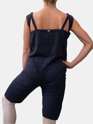 Dark Blue Warm-up Dance Romper for Women and Men Atelier della Danza MP