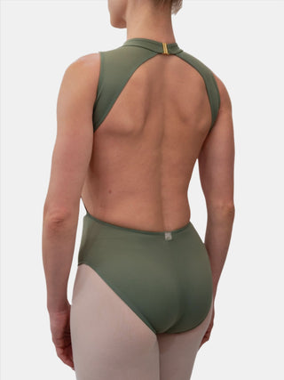 Green Dance High Neck Leotard for Women by Atelier della Danza MP