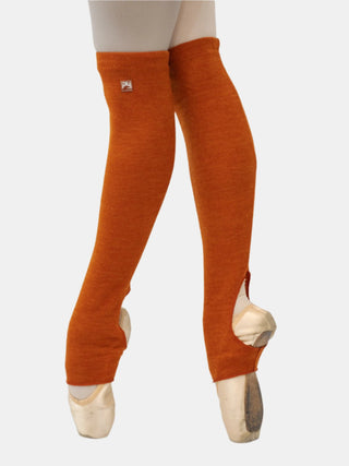 Orange Short Dance Leg Warmers MP921 for Women and Men by Atelier della Danza MP