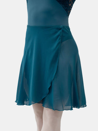Petrol Wrap Long Dance Skirt MP339 for Women by Atelier della Danza MP