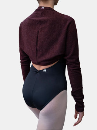 Plum Warm-up Dance Shrug MP922 for Women by Atelier della Danza MP