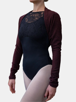 Plum Warm-up Dance Shrug MP922 for Women by Atelier della Danza MP