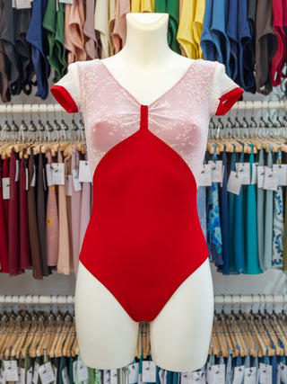 Red Dance Cap Sleeve Leotard MP750 for Women by Atelier della Danza MP