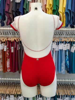 Red Dance Cap Sleeve Leotard MP750 for Women by Atelier della Danza MP