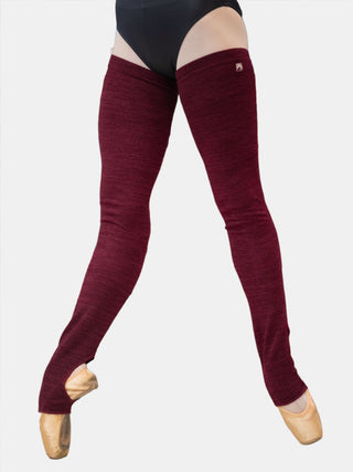 Red-purple Long Dance Leg Warmers MP907 for Women and Men by Atelier della Danza MP