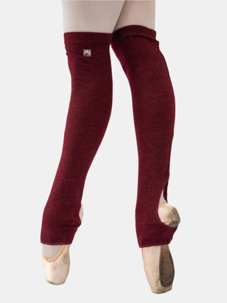 Red-purple Short Dance Leg Warmers MP921 for Women and Men by Atelier della Danza MP