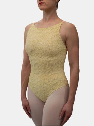 Straw Yellow Dance Spaghetti Straps Leotard MP698 for Women by Atelier della Danza MP