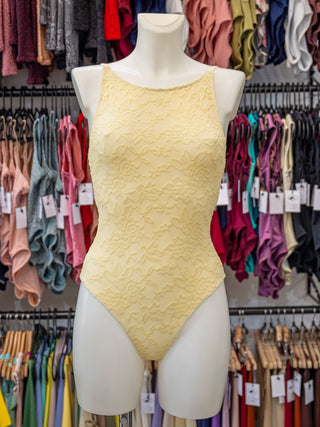 Straw Yellow Dance Spaghetti Straps Leotard MP698 for Women by Atelier della Danza MP