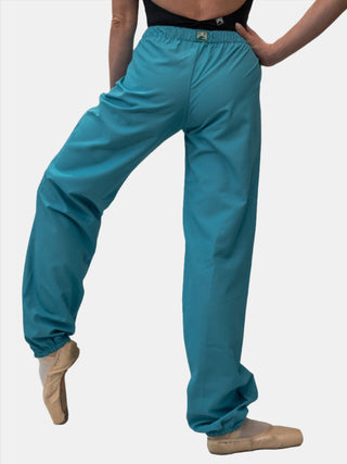 Turquoise Warm-up Dance Trash Bag Pants MP5003 for Women and Men by Atelier della Danza MP