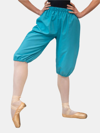 Turquoise Warm-up Dance Trash Bag Pants MP5004 for Women and Men by Atelier della Danza MP
