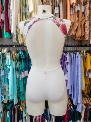 White Dance High Neck Leotard for Women by Atelier della Danza MP