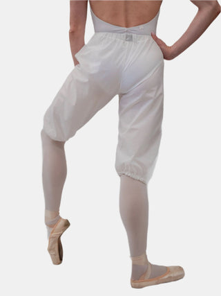 White Warm-up Dance Trash Bag Pants MP5004 for Women and Men by Atelier della Danza MP