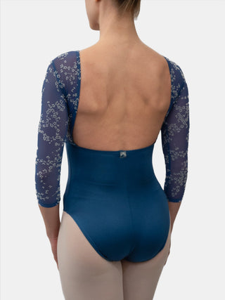 Ash Flock Dance 3/4 Sleeve Leotard for Women by Atelier della Danza MP