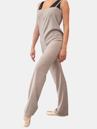 Beige Warm-up Dance Overalls for Women and Men Atelier della Danza MP