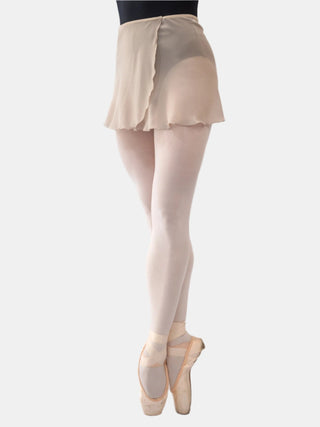 Beige Wrap Short Dance Skirt MP301 for Women by Atelier della Danza MP