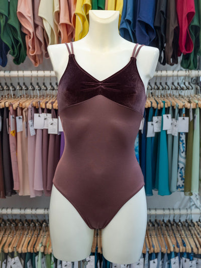 Berry Velvet Dance Spaghetti Straps Leotard MP201 for Women by Atelier della Danza MP 