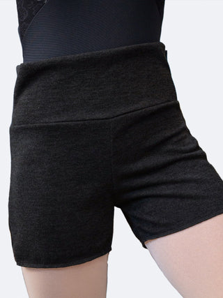 Black Warm-up Dance Shorts MP918 for Women and Men by Atelier della Danza MP