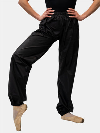 Black Warm-up Dance Trash Bag Pants MP5003 for Women and Men by Atelier della Danza MP