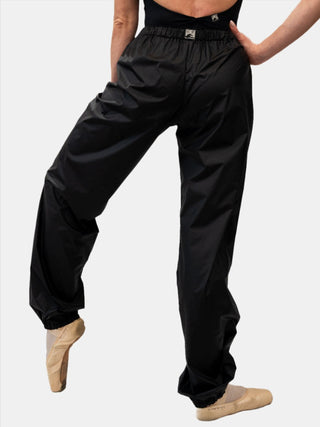 Black Warm-up Dance Trash Bag Pants MP5003 for Women and Men by Atelier della Danza MP