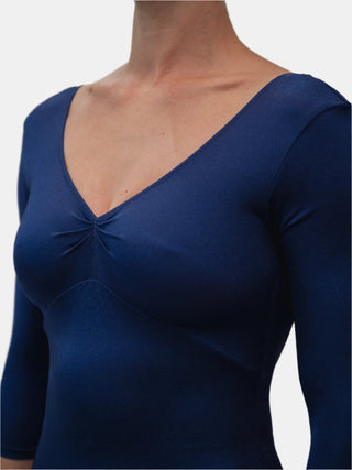 Blue Dance 3/4 Sleeve Leotard for Women by Atelier della Danza MP