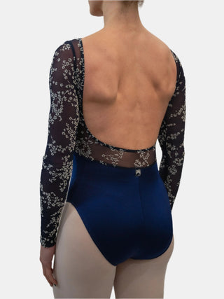 Blue Dance Long Sleeve Leotard for Women by Atelier della Danza MP