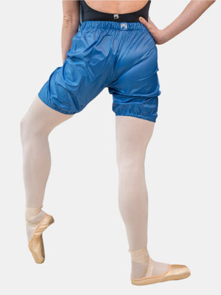 Bright Blue Warm-up Dance Trash Bag Shorts MP5006 for Women and Men by Atelier della Danza MP