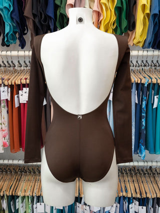 Bronw Dance Long Sleeve Leotard MP123 for Women by Atelier della Danza MP