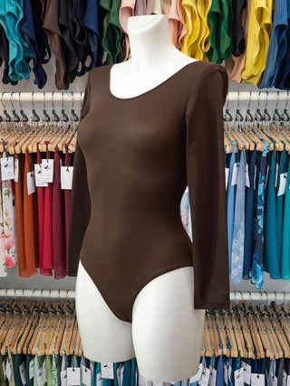 Bronw Dance Long Sleeve Leotard MP123 for Women by Atelier della Danza MP