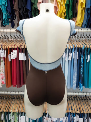 Brown Dance Cap Sleeve Leotard MP750 for Women by Atelier della Danza MP