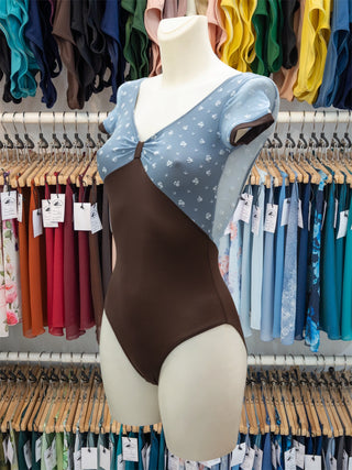 Brown Dance Cap Sleeve Leotard MP750 for Women by Atelier della Danza MP