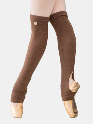 Brown Short Dance Leg Warmers MP921 for Women and Men by Atelier della Danza MP