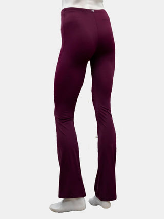 Burgundy Flared Dance Pants for Men by Atelier della Danza MP