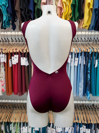 Burgundy Dance Sleeveless Leotard for Women by Atelier della Danza MP