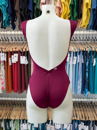 Burgundy Lace Dance Leotard for Women by Atelier della Danza MP