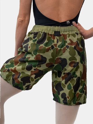 Camouflage Warm-up Dance Trash Bag Shorts MP5006 for Women and Men by Atelier della Danza MP