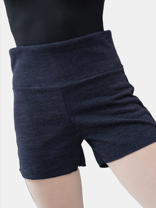 Dark Blue Warm-up Dance Shorts MP918 for Women and Men by Atelier della Danza MP