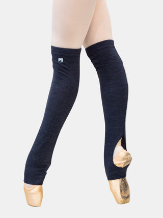 Dark Navy Short Dance Leg Warmers MP921 for Women and Men by Atelier della Danza MP