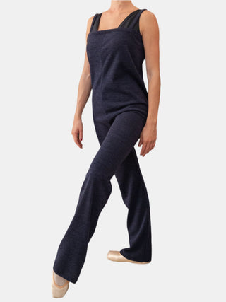 Dark Navy Warm-up Dance Overalls for Women and Men Atelier della Danza MP