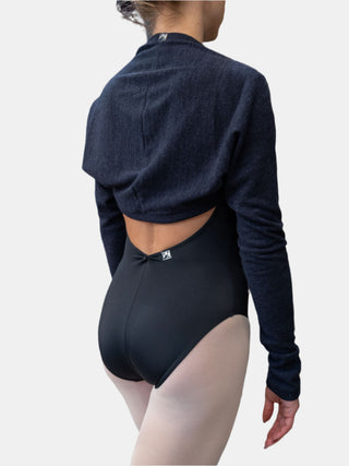 Dark Navy Warm-up Dance Shrug MP922 for Women by Atelier della Danza MP