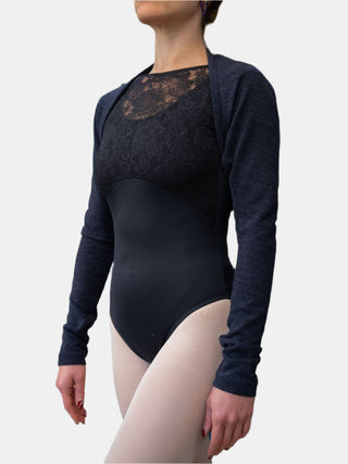 Dark Navy Warm-up Dance Shrug MP922 for Women by Atelier della Danza MP