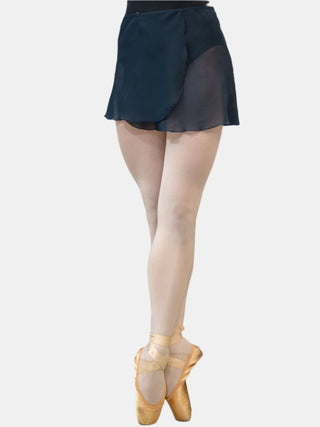 Dark Navy Wrap Short Dance Skirt MP301 for Women by Atelier della Danza MP