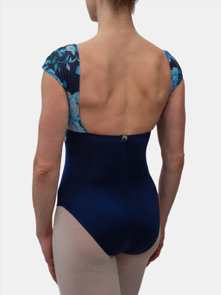 Blue Dance Cap Sleeve Leotard for Women by Atelier della Danza MP