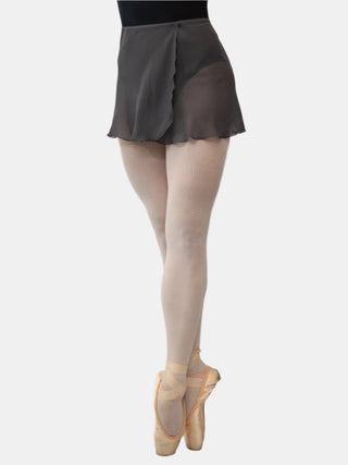 Gray Wrap Short Dance Skirt MP301 for Women by Atelier della Danza MP