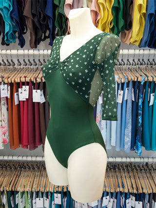 Green Dance 3/4 Sleeve Leotard MP752 for Women by Atelier della Danza MP