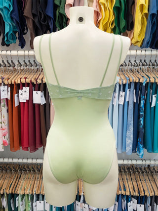 Green Apple Dance Spaghetti Straps Leotard MP701 for Women by Atelier della Danza MP